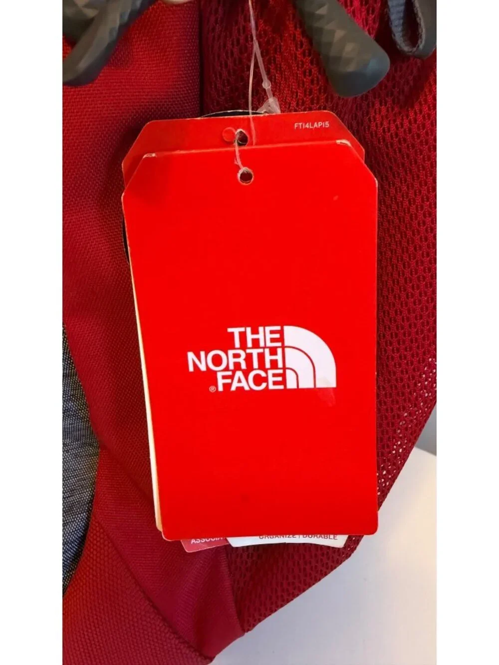 NWT The North Face Jester Backpack Red/Gray FlexVent Laptop Compatible